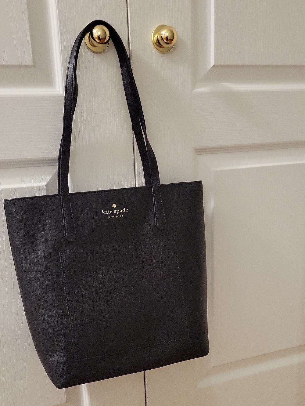 kate spade Black Daily Tote with Front Pocket